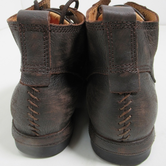 Men Brown Leather Ankle Boots With Zip Closure, Men Ankle  Men\'s Dark Brown Leather Ankle Boots